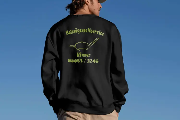 Holzsägespaltservice Wimmer Textildruck Sweatshirts